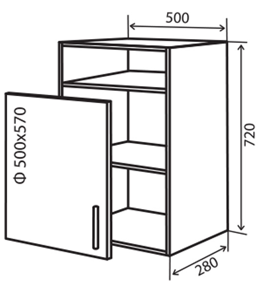 Навесной Шкаф №25 (500x720)