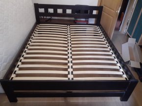 Кровать деревянная 160 Верона(сосна) + ортопедический вклад под матрас 1