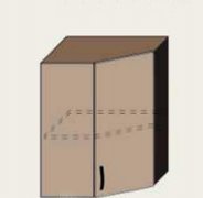 Навесной Шкаф угловой КВ 60х60 (600/600х718) Алина