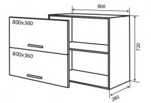 Навесной Шкаф №21 (800x720) Flat