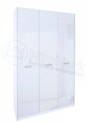 Белла Шкаф 3Д без зеркала | Глянец белый