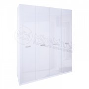 Белла Шкаф 4Д без зеркала | Глянец белый