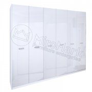 Белла Шкаф 6Д без зеркала | Глянец белый