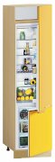 Шкаф П60.214.2Д Вар.6 под встроенный холодильник Хай-Тек глянец