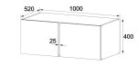 Брайт антресоль 1000х520х400