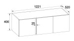 Брайт антресоль 1221х520х400
