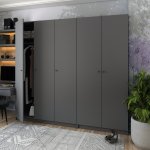 Шкаф для одежды Промо Графит 2+3 ДСП 225х48х204