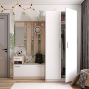 Прихожая Alice и шкаф Promo 2 ДСП Белый/Дуб Сонома