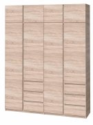 Шкаф "Брайт" 2000х520х2400 h . Дуб сонома (Телескопические направляющие) Шкаф "Брайт" 2000х520х2400 h . Дуб сонома (Телескопические направляющие)