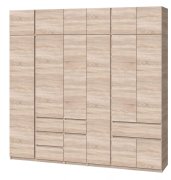 Шкаф с антресолью "Брайт" 2621х520х2400 h . Дуб сонома (левосторонний) Шкаф с антресолью "Брайт" 2621х520х2400 h . Дуб сонома (левосторонний)