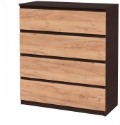 Комод "Брайт" 900х376х950 h . Венге магия / Дуб крафт золотой (телескопические направляющие)