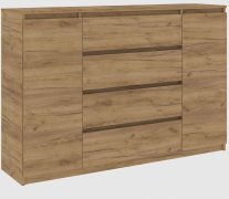 Комод "Брайт" 1392х376х950 h . Дуб крафт золотой (Телескопические направляющие)