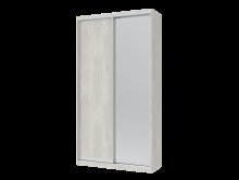 Шкаф купе Сити Лайт Белое дерево 1 ДСП / 1 Зеркало 120х60х225 Шкаф купе Сити Лайт Белое дерево 1 ДСП / 1 Зеркало 120х60х225