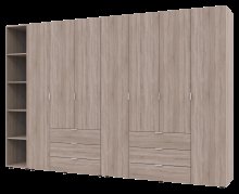 Комплект Гелар с Этажеркой Дуб сонома 3+4 ДСП 309.4х49.5х203.4 Комплект Гелар с Этажеркой Дуб сонома 3+4 ДСП 309.4х49.5х203.4