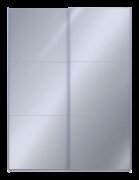 Шкаф купе G-Caiser Белый текстурный 2 Зеркала 180х60х240 Шкаф купе G-Caiser Белый текстурный 2 Зеркала 180х60х240