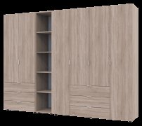 Комплект Гелар с Этажеркой Дуб Сонома 2+4 ДСП 270.7х49.5х203.4 Комплект Гелар с Этажеркой Дуб Сонома 2+4 ДСП 270.7х49.5х203.4
