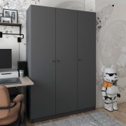 Шкаф для одежды Промо Графит 3 ДСП 135х48х204 Шкаф для одежды Промо Графит 3 ДСП 135х48х204