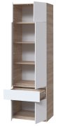 Шкаф с полками и антресолью "Брайт" 800х520х2400 h . Дуб сонома / Белый Шкаф с полками и антресолью "Брайт" 800х520х2400 h . Дуб сонома / Белый