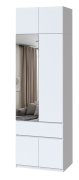 Шкаф с антресолью и зеркалом "Брайт" 800х520х2400 h . Нимфея альба Шкаф с антресолью и зеркалом "Брайт" 800х520х2400 h . Нимфея альба