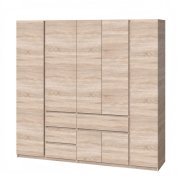 Шкаф "Брайт" 2221х520х2000 h . Дуб сонома (Телескопические направляющие, левостороний) Шкаф "Брайт" 2221х520х2000 h . Дуб сонома (Телескопические направляющие, левостороний)