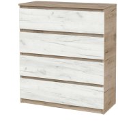 Комод "Брайт" 900х376х950 h . Дуб крафт серый / Дуб крафт белый(телескопические направляющие)