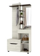 Вешалка "Аякс" 900х376х2000 h . Дуб крафт белый / венге магия (правосторонняя)