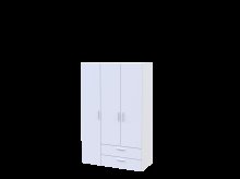 Распашной шкаф для одежды Эктор Белый 3 ДСП 116х180х49.5 Распашной шкаф для одежды Эктор Белый 3 ДСП 116х180х49.5