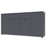 Комод Рон 7 Графит 4 фасада 2 шухляды 160х38х81
