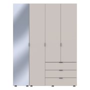 Шкаф для одежды Гелар Кашемир 3ДСП/Дзеркало 155х49.5х203.4