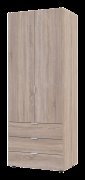 Распашной шкаф для одежды Гелар Cонома 2 ДСП 77,5х49,5х203,4 Распашной шкаф для одежды Гелар Cонома 2 ДСП 77,5х49,5х203,4