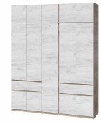 Шкаф с антресолью "Брайт" 2021х520х2400 h . Дуб крафт серый / Дуб крафт белый Шкаф с антресолью "Брайт" 2021х520х2400 h . Дуб крафт серый / Дуб крафт белый