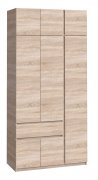 Шкаф с антресолью "Брайт" 1221х520х2400 h . Дуб сонома (правосторонний)