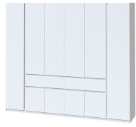 Шкаф "Брайт" 2442х520х2000 h . Нимфея Альба (Телескопические направляющие, левостороний)