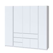 Шкаф "Брайт" 2221х520х2000 h . Белый (Телескопические направляющие, левостороний)