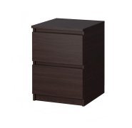 Тумба прикроватная "Брайт" с 2 ящиками 400х376х511 h . Венге магия