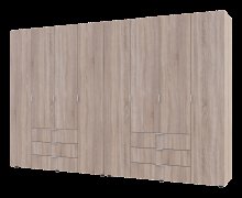 Распашной шкаф для одежды Гелар комплект Cонома 4+4 ДСП 310х49,5х203,4 Распашной шкаф для одежды Гелар комплект Cонома 4+4 ДСП 310х49,5х203,4