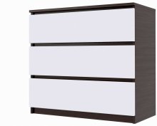 Комод "Брайт" 800х376х730 h . Венге магия / белый (телескопические направляющие)