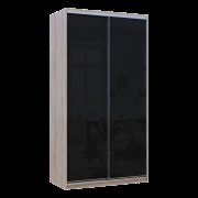 Шкаф купе Сити Лайт Слим Дуб Сонома Стекло Черное 120х60х225 Шкаф купе Сити Лайт Слим Дуб Сонома Стекло Черное 120х60х225