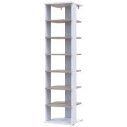 Полочка для обуви Паоло Белый/ Дуб Сонома 38.4х38.4х153.4 Полочка для обуви Паоло Белый/ Дуб Сонома 38.4х38.4х153.4