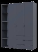 Комплект Гелар з Этажеркою Графит 3 ДСП 154.4х49.5х203.4 Комплект Гелар з Этажеркою Графит 3 ДСП 154.4х49.5х203.4