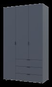 Распашной шкаф для одежды Гелар Графит 3 ДСП 116,2х49,5х203,4 Распашной шкаф для одежды Гелар Графит 3 ДСП 116,2х49,5х203,4