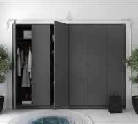 Шкаф для одежды Промо Графит 3+3 ДСП 270х48х204