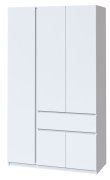 Шкаф "Брайт" 1221х520х2000 h . Белый (Телескопические направляющие, левосторонний) Шкаф "Брайт" 1221х520х2000 h . Белый (Телескопические направляющие, левосторонний)