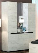 Шкаф "Аякс" 1350х540х2000 h . Дуб крафт белый / Венге магия Шкаф "Аякс" 1350х540х2000 h . Дуб крафт белый / Венге магия