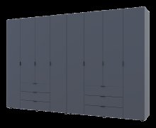 Распашной шкаф для одежды Гелар комплект Графит 4+4 ДСП 310х49,5х203,4 Распашной шкаф для одежды Гелар комплект Графит 4+4 ДСП 310х49,5х203,4