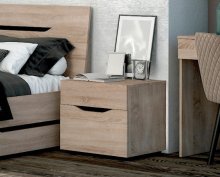 Тумба прикроватная "Аякс" 500х430х45 h . Дуб сонома / Венге магия