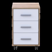 Тумба Т3 Дуб Эвок/Белый ДСП 43х42х66.4