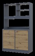 Мини-кухня Лея Графит/Дуб Эвок ДСП 100х43х171 Мини-кухня Лея Графит/Дуб Эвок ДСП 100х43х171