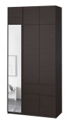 Шкаф с антресолью и зеркалом "Брайт" 1221х520х2400 h . Венге магия (левосторонний) Шкаф с антресолью и зеркалом "Брайт" 1221х520х2400 h . Венге магия (левосторонний)