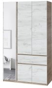 Шкаф с зеркалом "Брайт" 1221х520х2000 h . Дуб крафт серый / Дуб крафт белый (левосторонний) Шкаф с зеркалом "Брайт" 1221х520х2000 h . Дуб крафт серый / Дуб крафт белый (левосторонний)